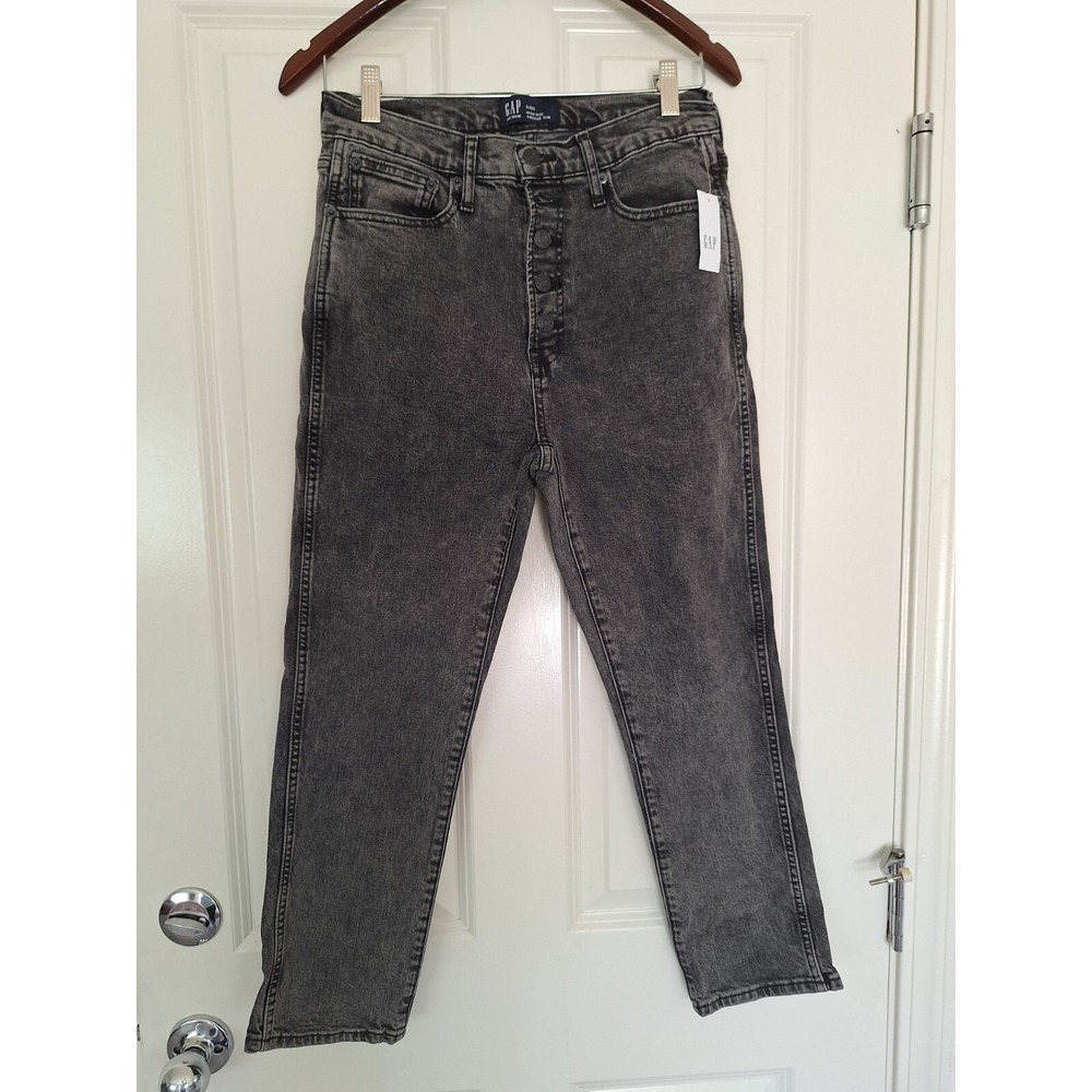Gap Jeans Women's Size 6/28 Classic High Rise Straight 100% Cotton Black Vintage
